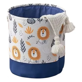 Mobilní telefon LIVEFY | Livefy koš na hračky / prádlo Lion 40x35cm, modrý