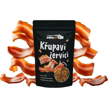 Chips Wormup Křupaví červíci Slanina 20g