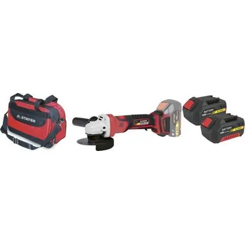 úhlová bruska Bruska úhlová aku AGB L2024, Ø 115 mm, 18 V, 2 baterie, 4 Ah, taška, STAYER