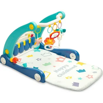 Dětské chodítko Chodítko pro děti, hrací deka, 2v1 - modré