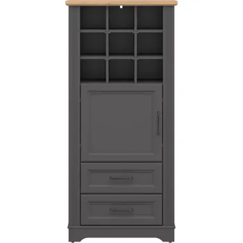 Komoda Brwcz TOLMIN REG1D2S/68 - komoda vysoká , GRAFITOVÁ/DUB ARTISAN (2 BALÍKY)