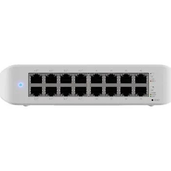 Switch Ubiquiti Switch L2 UniFi USW-Lite-16-POE, 16-Port Gigabit, 8x PoE-out, PoE budget 45W