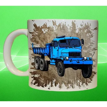 hrneček Praga V3S hnědý 450 ml (hrnek s náklaďákem)