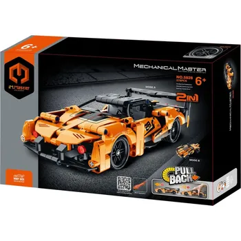 ostatní stavebnice iM.Master Stavebnice Mechanical Master - Auto na zpětné natažení 2v1 - 278 dílků - oranžová