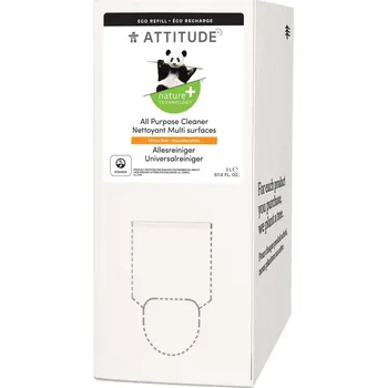 Čisticí prostředek Univerzální čistič ATTITUDE s vůní citronové kůry - náhradní kanystr 2 l