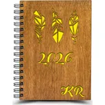 Ahome CZ Diář na míru Pírka Barva podkladu: červená