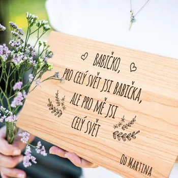 Ahome Dekorativní prkénko Babička