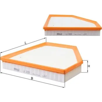 Vzduchový filtr Vzduchový filtr MAHLE ORIGINAL LX 3320