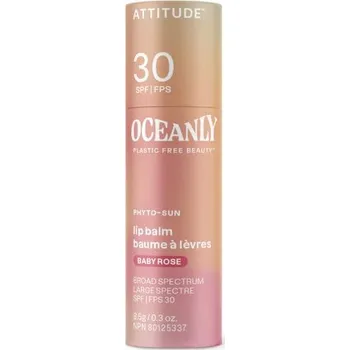 Péče o rty Tónující balzám na rty SPF 30 ATTITUDE Oceanly - Baby Rose 8,5 g