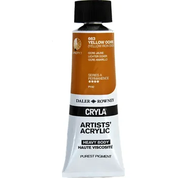 Vodová barva Daler Rowney Cryla Artists’ Akrylová barva Yellow Ochre 75 ml 1 ks