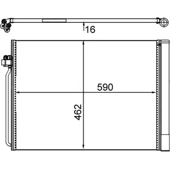 Ventilátor topení a klimatizace Kondenzátor klimatizace MAHLE ORIGINAL AC 405 000S