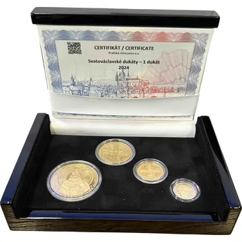 Sada Svatováclavské dukáty - 2024 Proof 62,84 g