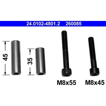 Brzdový třmen Sada vodícíh pouzder na brzdový třmen ATE 24.0102-4801.2