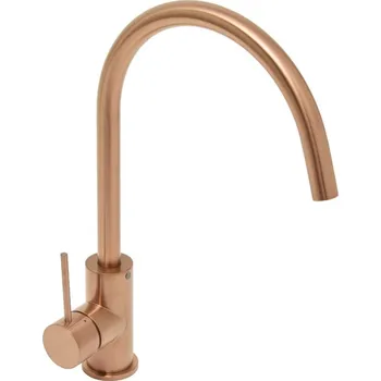 Vodovodní baterie Swiss aqua technologies Dřezová baterie SAT Aurum s otočným ramínkem broušená rose gold SATBAUR280BRG