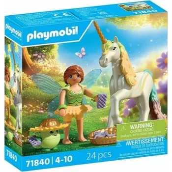 Stavebnice Playmobil Playmobil Zestaw z figurkami Princess Magic 71840 Jednorożec do kolekcjonowania Rainbow Flower z wróżką