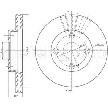 Brzdový kotouč Brzdový kotouč CIFAM (800-668C)