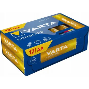 Článková baterie Varta Longlife Batterie LR06 Box, AA (Mignon) (12 Stück)