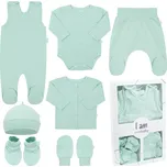 Novorozenecká sada do porodnice NEW BABY I AM, mátová, 7dílná