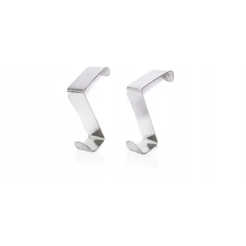 Věšák Nerezový věšák na dveře 8,5 x 2 cm 2 ks