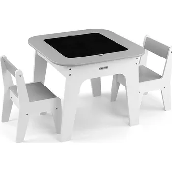 Dětský pokoj Dětský stůl a židle Milly Mally Olaf Grey Šedá