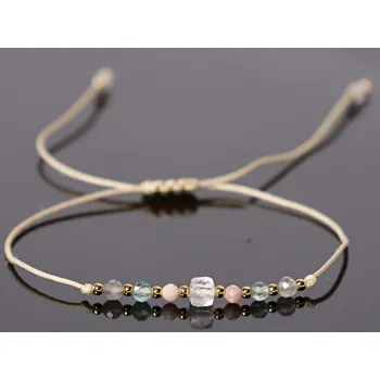 Náramek Magieprirody.cz Náramek znamení Váhy (opál, akvamarín, labradorit, křišťál) #1008 Shamballa