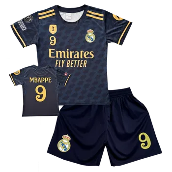 Fotbal Numberoplus Premium dětský fotbalový dres Komplet Real Madrid CF - Kylian Mbappé 9 Velikost: 12 roky (vel.146)