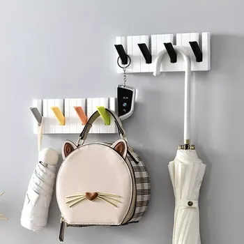 Kolíček na prádlo Držák se čtyřmi háčky, piano věšák černo bílý (PRH5)