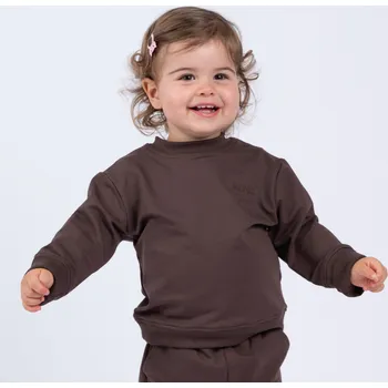 Oblečení a móda Moniel Dětská rostoucí mikina Basic Chocolate 110/116 cm