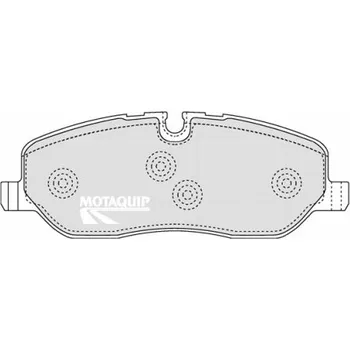Brzdová destička Sada brzdových destiček, vždy 4 kusy v sadě MOTAQUIP LVXL1283