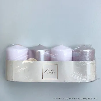 Vánoční dekorace Svíčky na adventní věnec Barva: RŮŽOVÁ