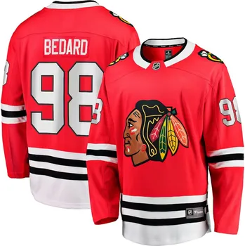 Fanatics Dětský dres Connor Bedard #98 Chicago Blackhawks NHL Breakaway Home Centennial Velikost: L/XL