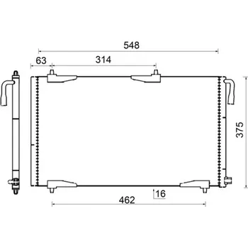 Ventilátor topení a klimatizace Kondenzátor klimatizace MAHLE ORIGINAL AC 501 000S