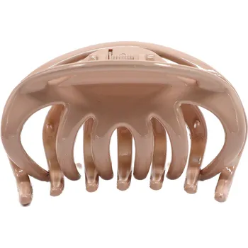 Skřipec na vlasy z pružného plastu Barva: béžová