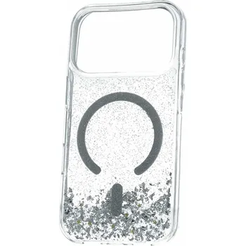 Pouzdro na mobilní telefon Zadní kryt Tel Protect Moonlite Magsafe pro iPhone 17 Pro Max silver clear