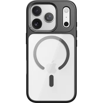 Pouzdro na mobilní telefon Zadní kryt Rock Guard Series Magnetic pro iPhone 17 Pro transparent-black