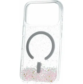 Pouzdro na mobilní telefon Zadní kryt Tel Protect Moonlite Magsafe pro iPhone 17 Pro Max pink clear