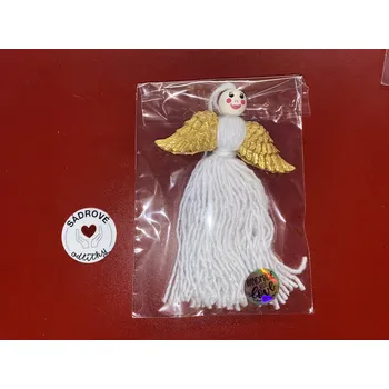 Vánoční dekorace HandMade by VeJa Anděl/andělka se sádrovými křídly č.5