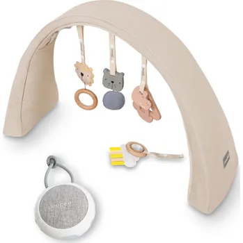 Hrazdička Nastavitelná hrazdička s hračkami a bílým šumem 2v1 Sleepee Sand