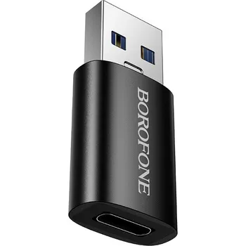 Datové redukce Adaptér Borofone BV26B - USB na Type C - černý