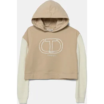 Chlapecká mikina Dětská mikina Twinset 252GJ206A béžová 12X, vel. 162