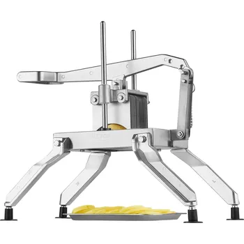 Kráječ zeleniny Vevor Ruční kráječ zeleniny 1/4 a 1/2 inch řezy, nerez, protiskluzový