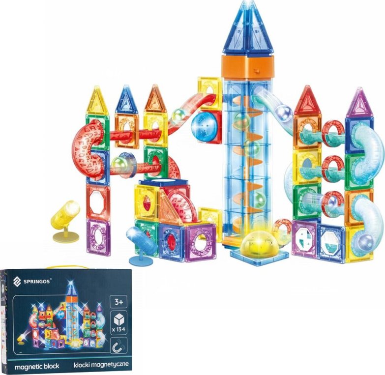 Magnetická stavebnice 134 dílů SPRINGOS KG0062