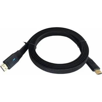 Video kabel TB Plochý kabel HDMI v 2.1 3m černý