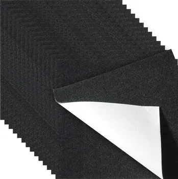 Vevor Samolepicí kobercové dlaždice 24”×24”, 15 ks, měkké, černé