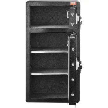 Trezor Vevor Trezor 204 l s dvojitými dveřmi, kódový a klíčový zámek, 2 police