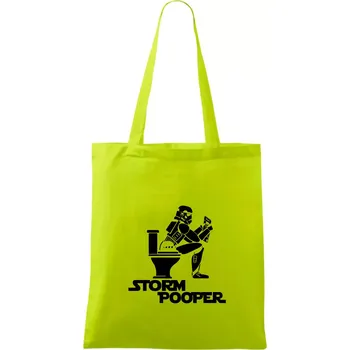 SW - Storm pooper - Taška bavlněná - 42 x 38 cm ( Limetková )