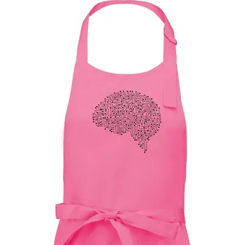Kuchyňská zástěra Tištěný spoj mozek - Dámská zástěra na vaření - Univerzální velikost ( Růžová )