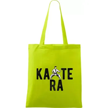 Karate bojovník - Taška bavlněná - 42 x 38 cm ( Limetková )
