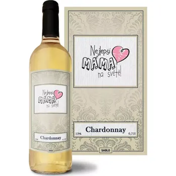 Víno Sablio Bílé víno Nejlepší máma na světě: 0,75 l