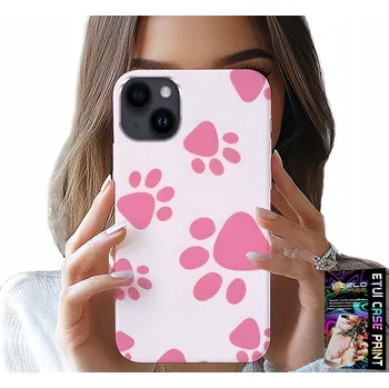 Pouzdro na mobilní telefon POUZDRO PRO IPHONE 13 - RŮŽOVÉ PSÍ TLAPKY, ZADNÍ KRYT, KRYT